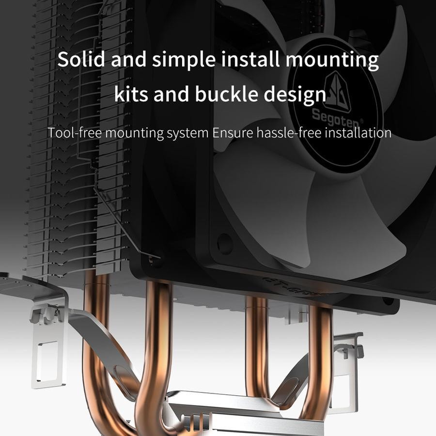 Segotep Wind Clear T2 Single Tower - CPU Cooler Fan Intel & AMD - Image 5