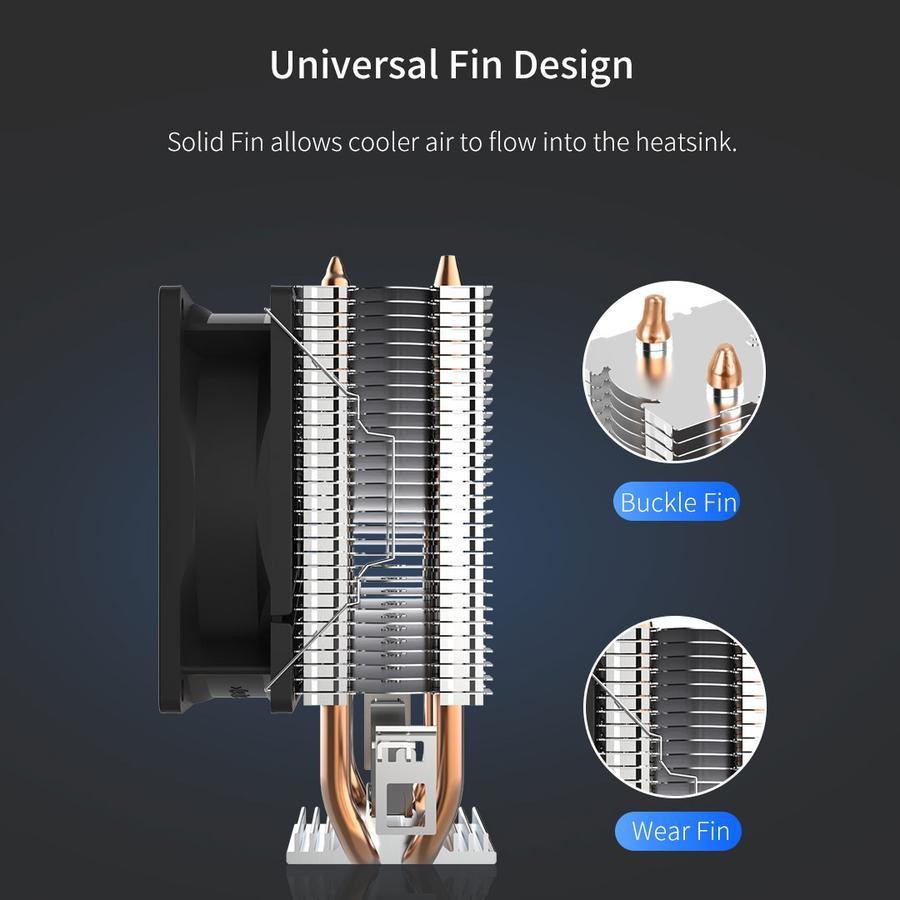 Segotep Wind Clear T2 Single Tower - CPU Cooler Fan Intel & AMD - Image 6