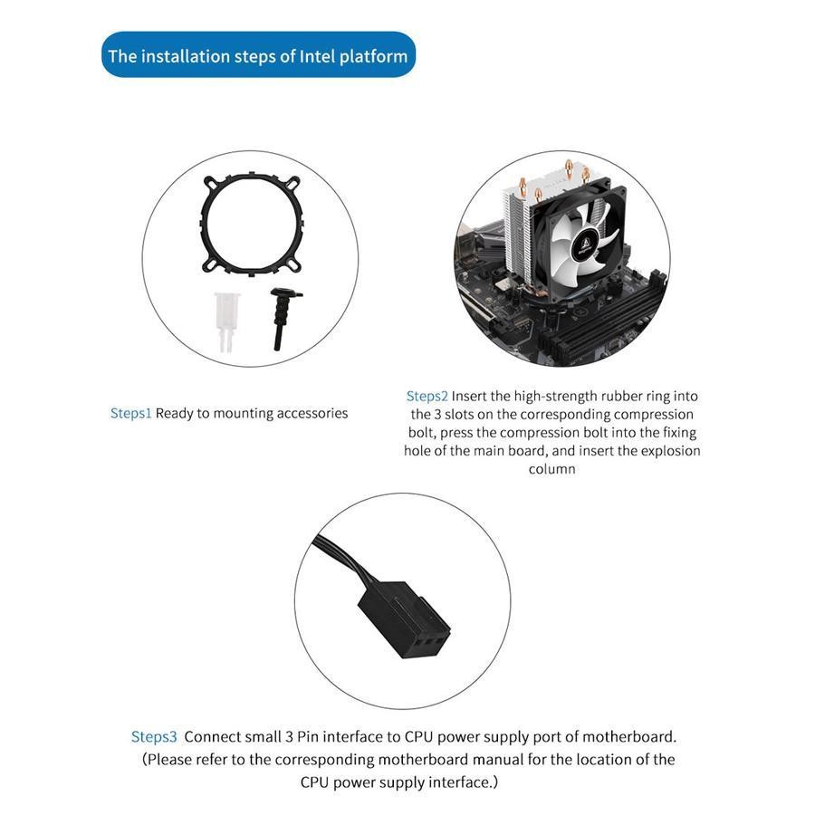 Segotep Wind Clear T2 Single Tower - CPU Cooler Fan Intel & AMD - Image 8