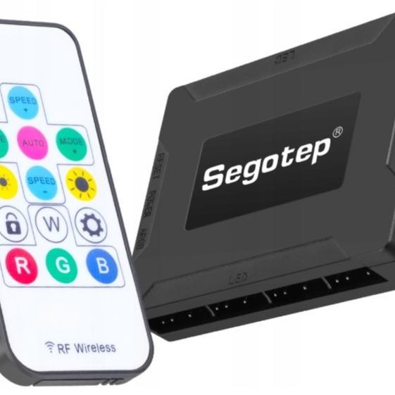Segotep ARGB & PWM Fan Hub Controller 10 Ports with Remote - Image 2