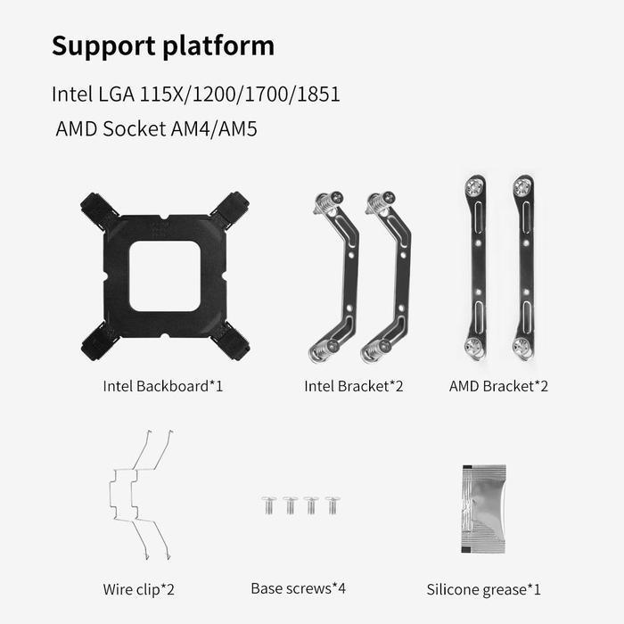 Segotep FI4 ARGB Digital Single Tower - CPU Cooler Fan Intel & AMD - Image 6