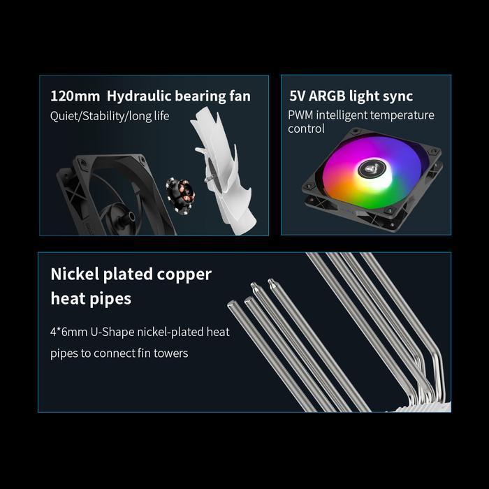 Segotep FZ4 ARGB - CPU Air Cooler Fan Intel & AMD - Image 3