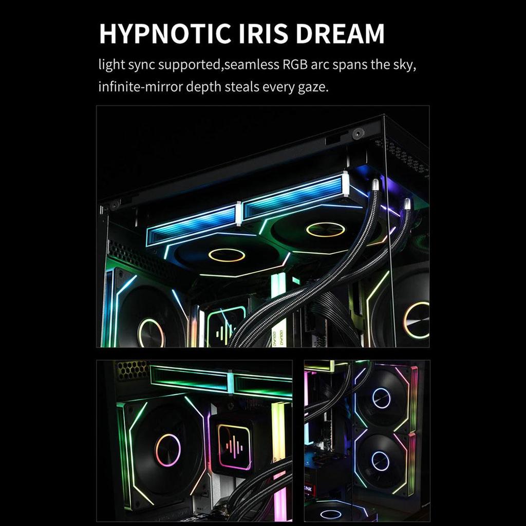 Segotep Irisflo Reverse U120 PWM ARGB Cooler Case 120mm - Fan Casing 12cm - Image 3