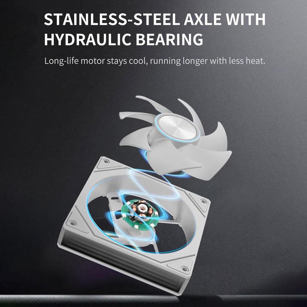 Segotep Irisflo U120 PWM ARGB Cooler Case 120mm - Fan Casing 12cm - Image 6