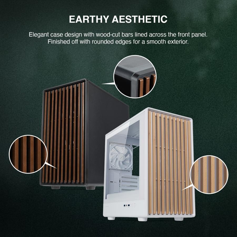 Tecware Timber M Case  - Tempered Glass Casing - Image 2