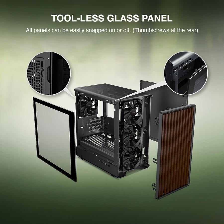 Tecware Timber M Case  - Tempered Glass Casing - Image 4