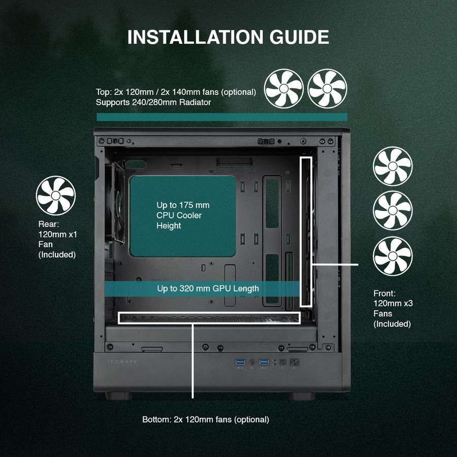Tecware Timber M Case  - Tempered Glass Casing - Image 5