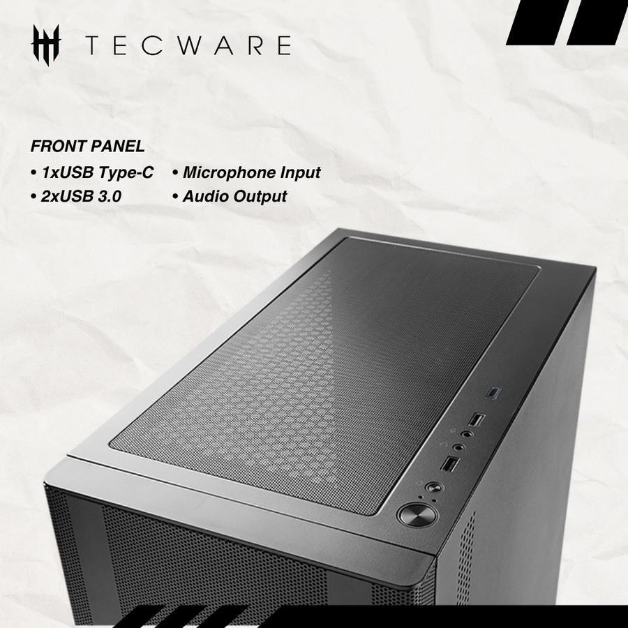 Tecware Flatline TG MK2 Case  - Tempered Glass Casing - Image 2