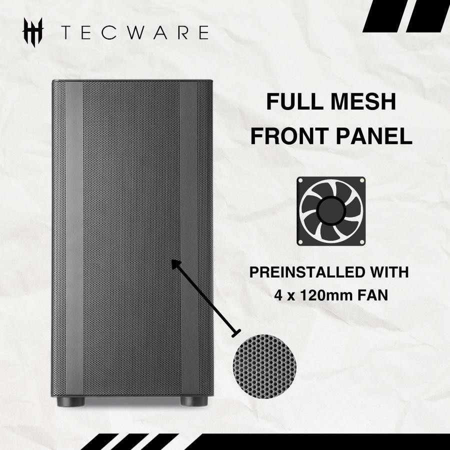 Tecware Flatline TG MK2 Case  - Tempered Glass Casing - Image 5