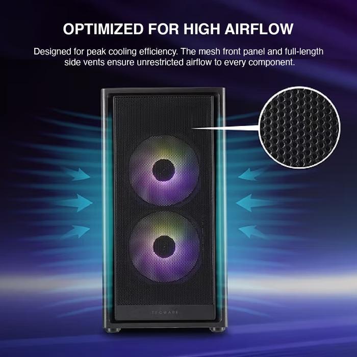 Tecware Neo M3 TG Case - Tempered Glass Casing - Image 2