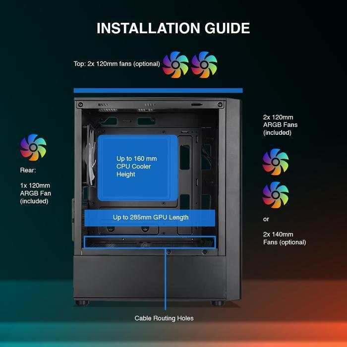 Tecware Neo M3 TG Case - Tempered Glass Casing - Image 6