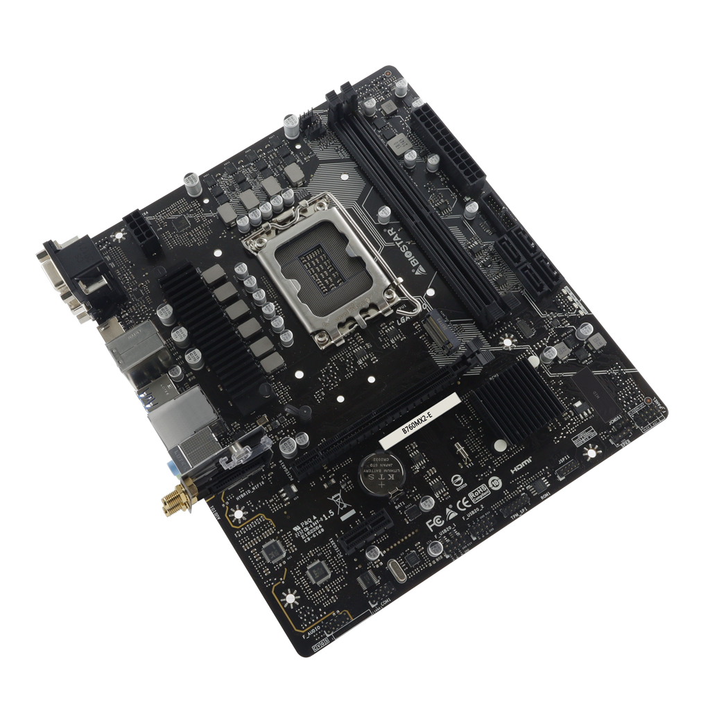 Motherboard BIOSTAR B760MX2-E (LGA1700, B760, DDR5, USB3.2, SATA3) - Image 2