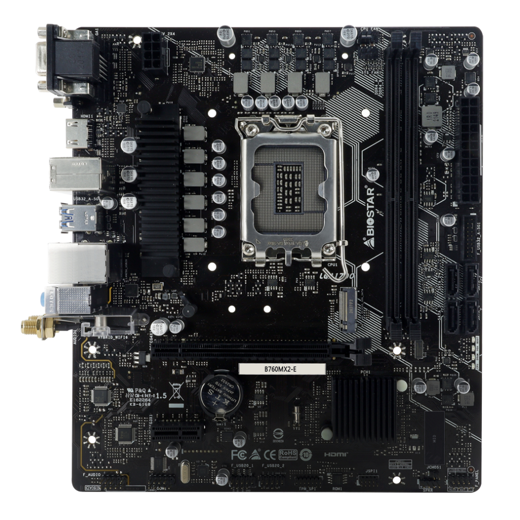 Motherboard BIOSTAR B760MX2-E (LGA1700, B760, DDR5, USB3.2, SATA3) - Image 3
