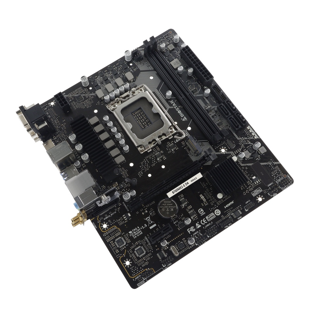 Motherboard BIOSTAR B760MX2-E D4 (LGA1700, B760, DDR4, USB3.2, SATA3) - Image 2