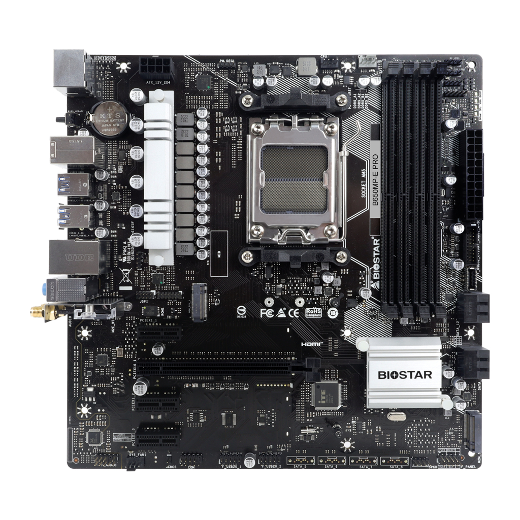 Motherboard BIOSTAR B650MP-E PRO (AM5, AMD, B650, DDR5, USB3.2, SATA3) - Image 2