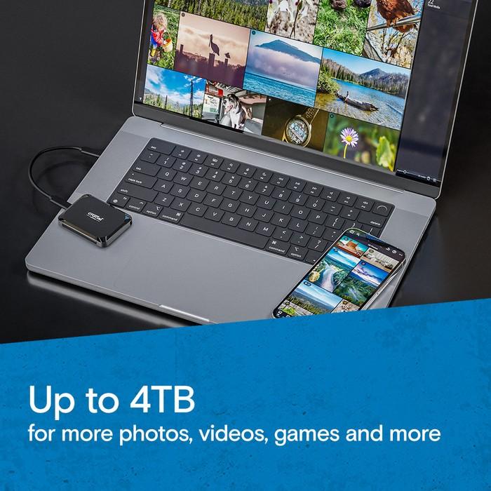 Micron Crucial X9 SSD External Portable 4TB - 4 TB USB 3.2 Type-C - Image 3