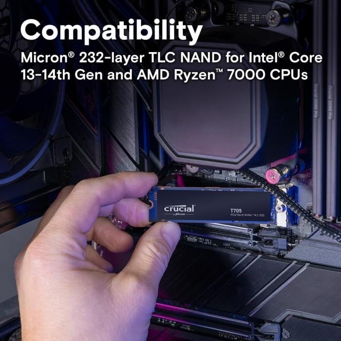 Micron Crucial SSD T705 M.2 Pcie Gen5 Nvme 4TB - SSD M2 4 TB - Image 2