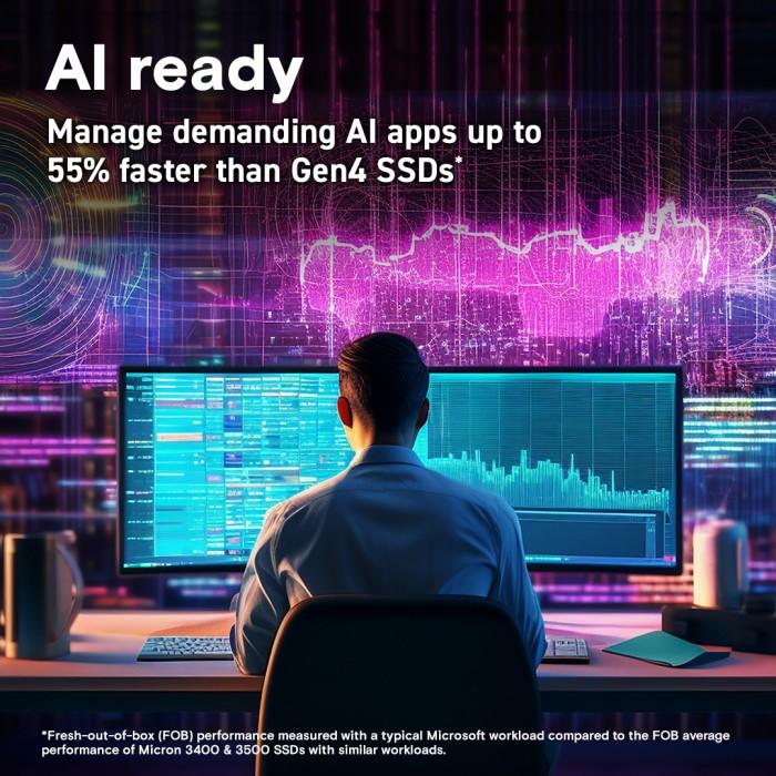 Micron Crucial SSD T705 M.2 Pcie Gen5 Nvme 2TB - SSD M2 2 TB - Image 5