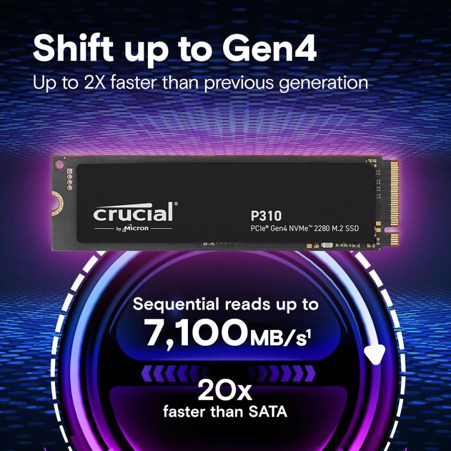 Micron Crucial SSD P310 M.2 Pcie Gen4 Nvme 2280 2TB - SSD M2 2 TB - Image 2