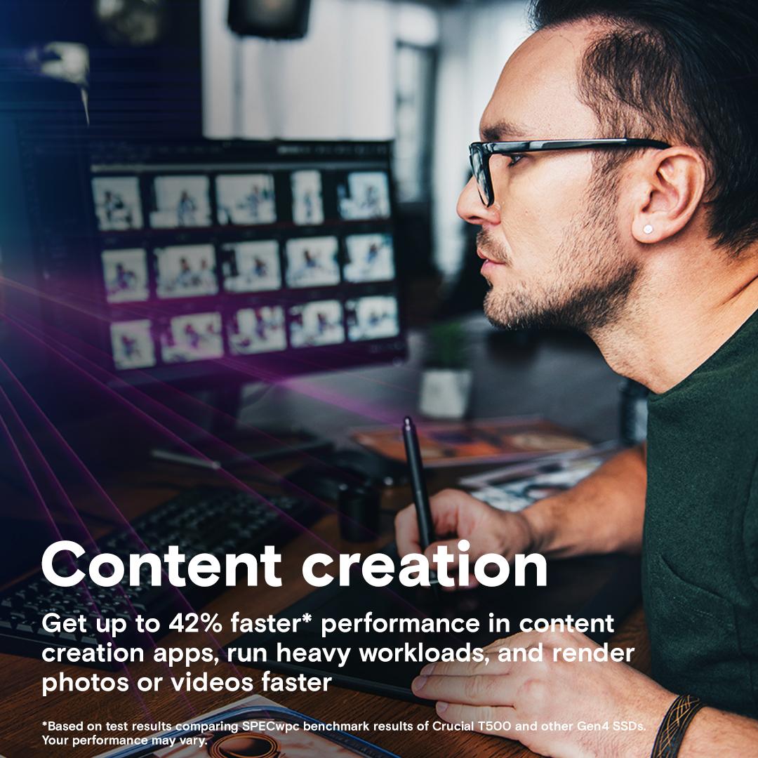 Micron Crucial SSD T500 M.2 Pcie Gen4 Nvme 1TB - SSD M2 1 TB - Image 4