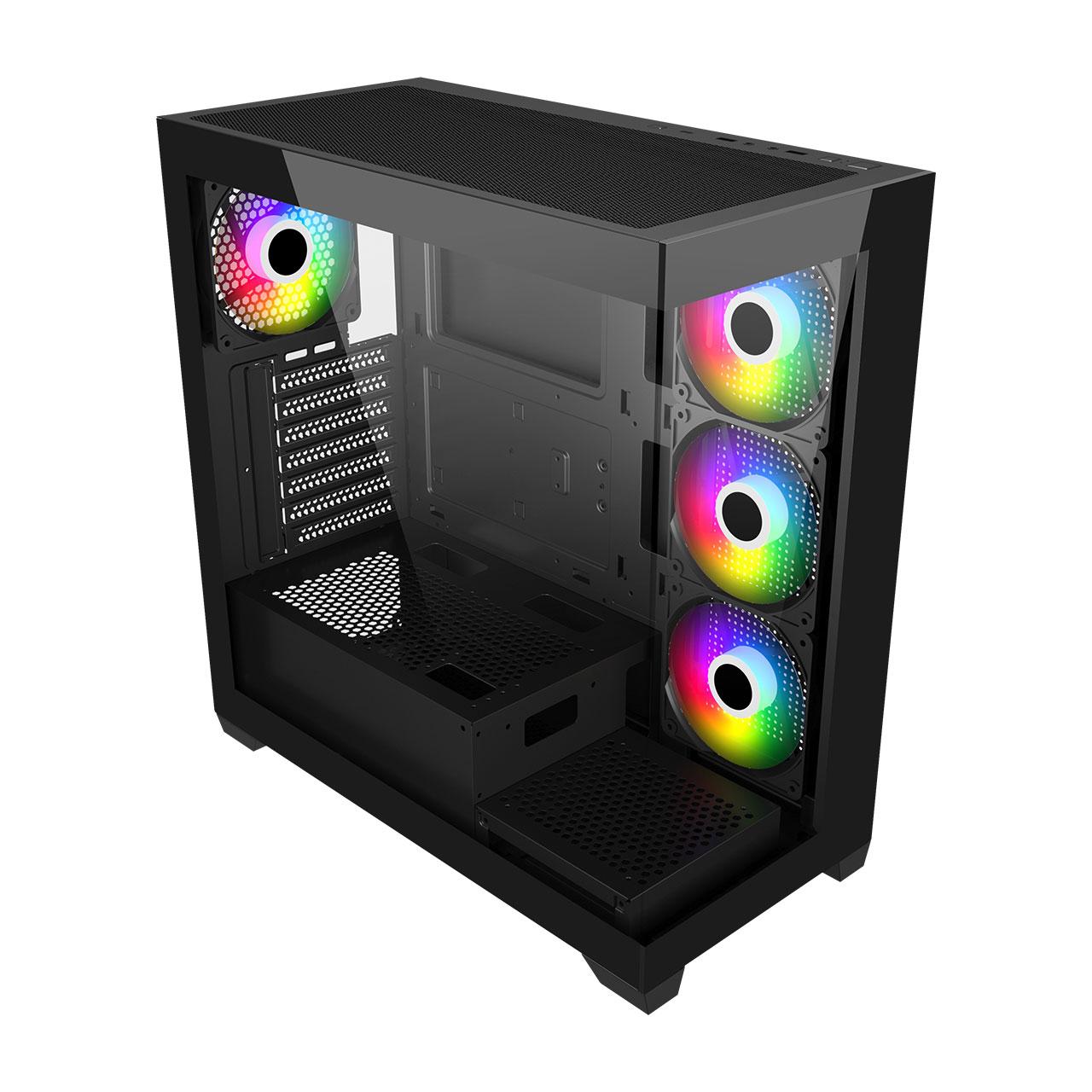 FSP M340 ATX Tower Case - Tempered Glass Casing - Image 2