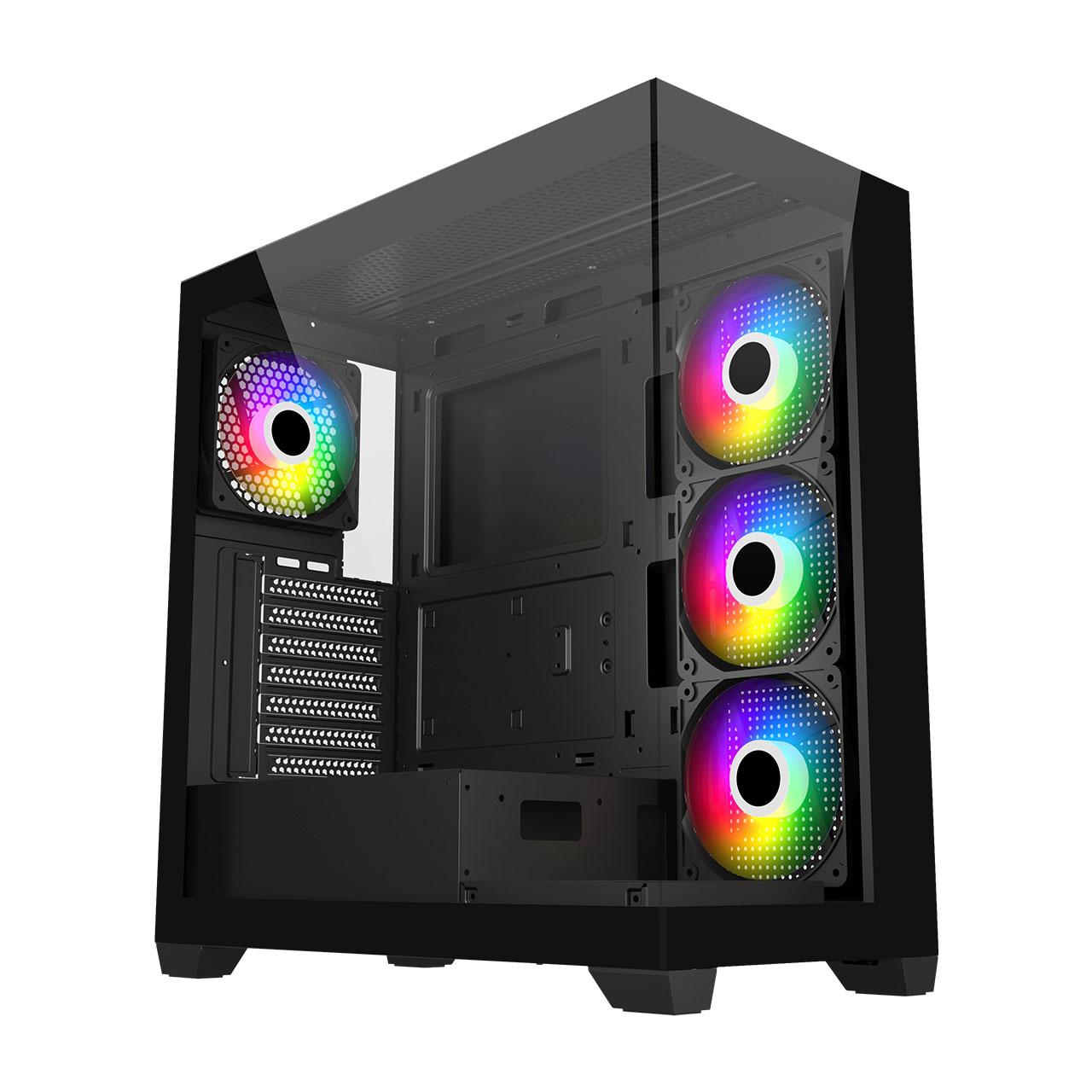 FSP M340 ATX Tower Case - Tempered Glass Casing - Image 3