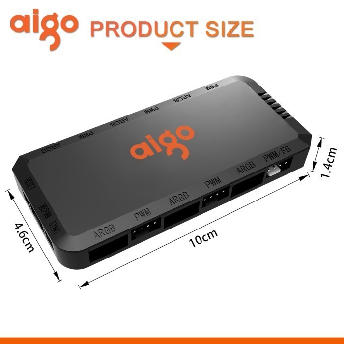Aigo APC1 PWM Fan Hub Controller with Remote - Image 2