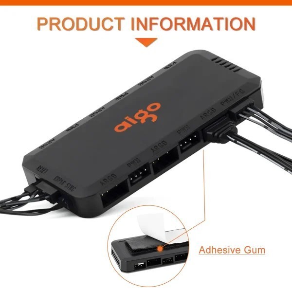 Aigo APC1 PWM Fan Hub Controller with Remote - Image 3