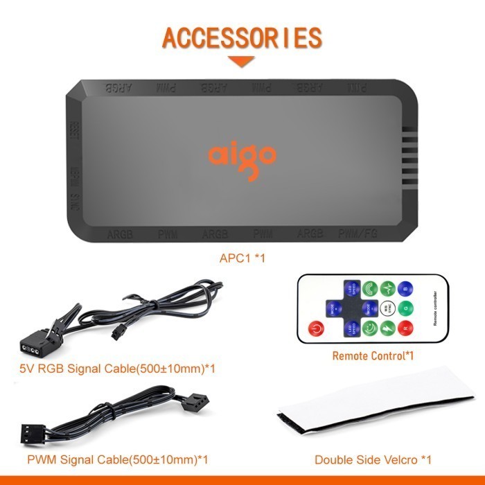 Aigo APC1 PWM Fan Hub Controller with Remote - Image 5