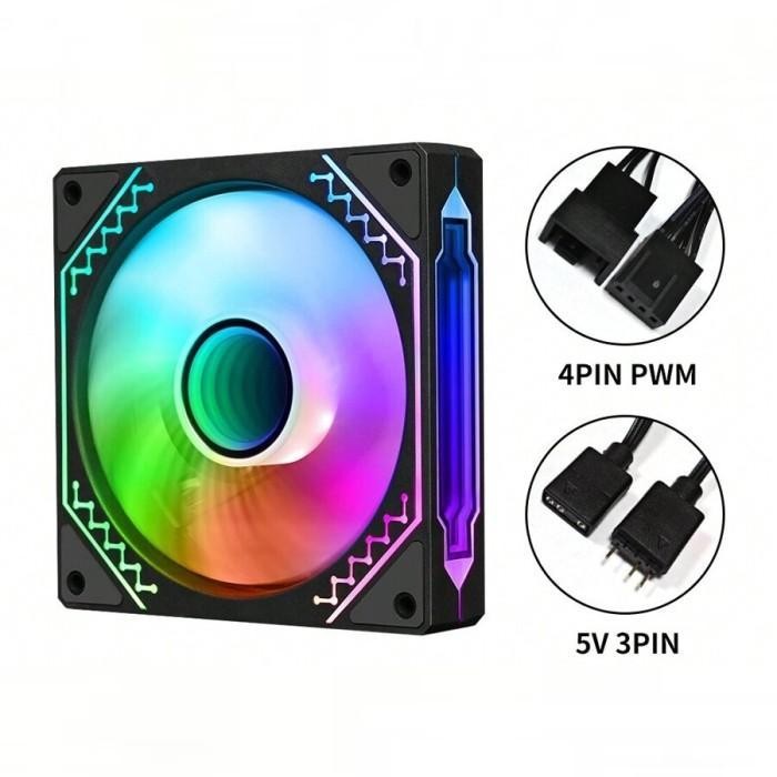 Aigo AIR12S ARGB Cooler Fan Case - Fan Casing 12cm - Image 3