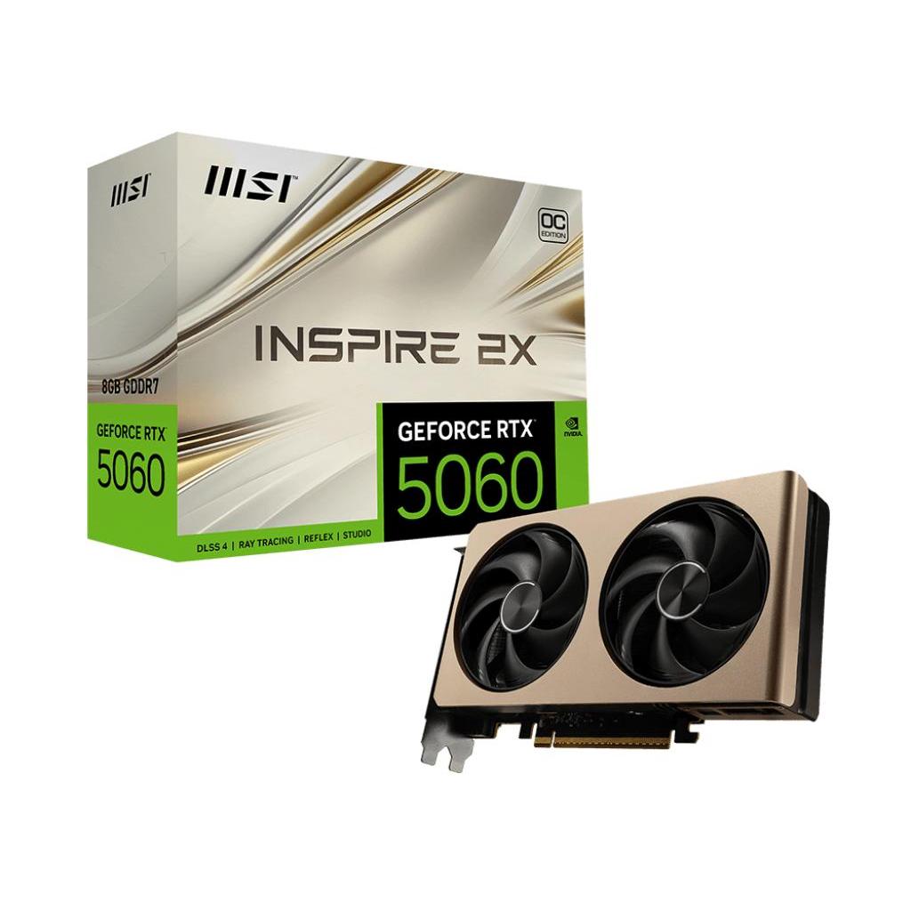 VGA MSI GeForce RTX 5060 Inspire 2X OC 8GB - 8 GB GDDR7 - Image 2