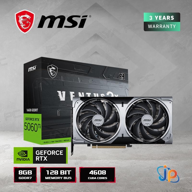 VGA MSI GeForce RTX 5060 Ti Ventus 2X Plus 8GB - 8 GB GDDR7 - Image 2