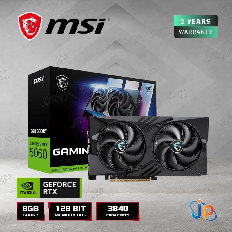 VGA MSI GeForce RTX 5060 Gaming OC 8GB - 8 GB GDDR7 - Image 2