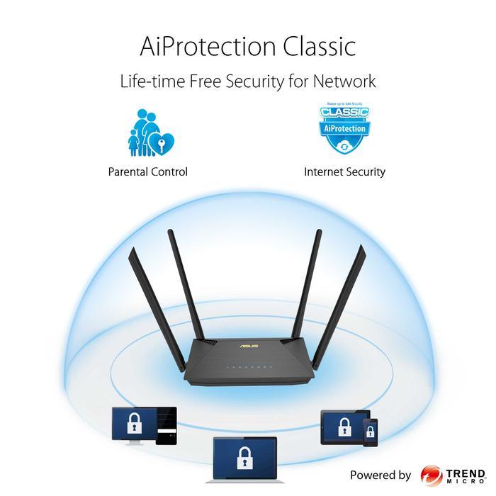 ASUS Router RT-AX53U AX1800 Dual Band WiFi 6 with AiMesh - Image 4