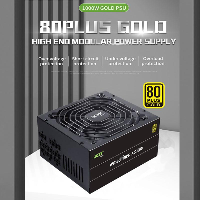 Emachines Acer AC1000 1000W PCIE5 PSU - Power Supply 1000 Watt 80+ Gold Full Modular - Image 3