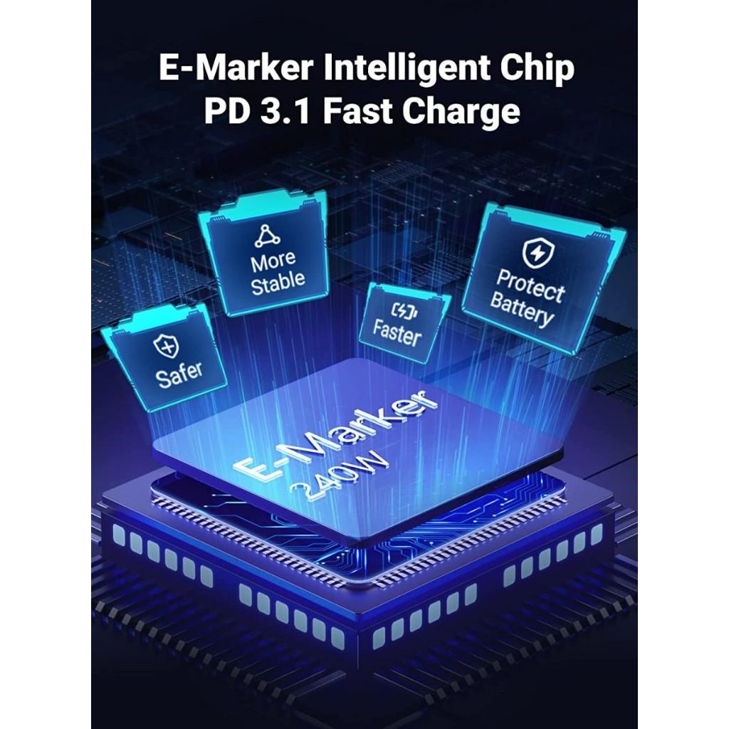 UGreen US535 Cable USB C To USB C Nylon Braided - Fast Charging - Image 4