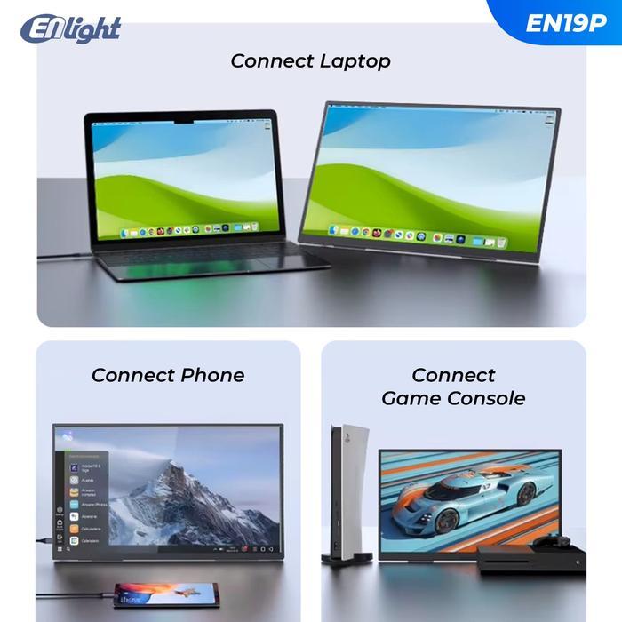 Monitor Portable Enlight LED IPS EN19P - Full HD 19" Inch - Image 2