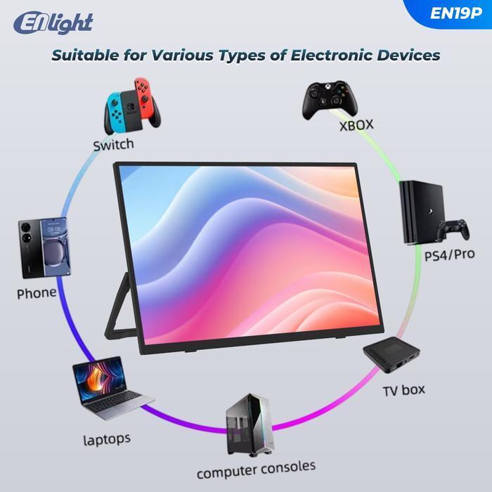 Monitor Portable Enlight LED IPS EN19P - Full HD 19" Inch - Image 5