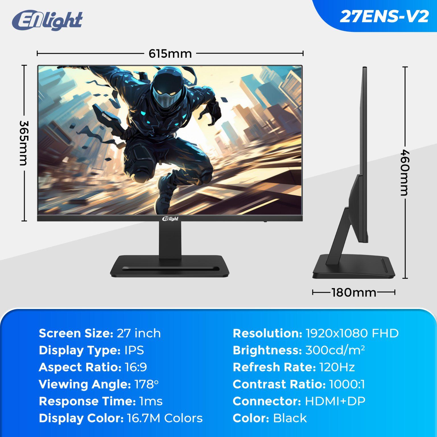 Monitor Enlight LED IPS 27ENS V2 - Full HD 27" Inch - Image 5