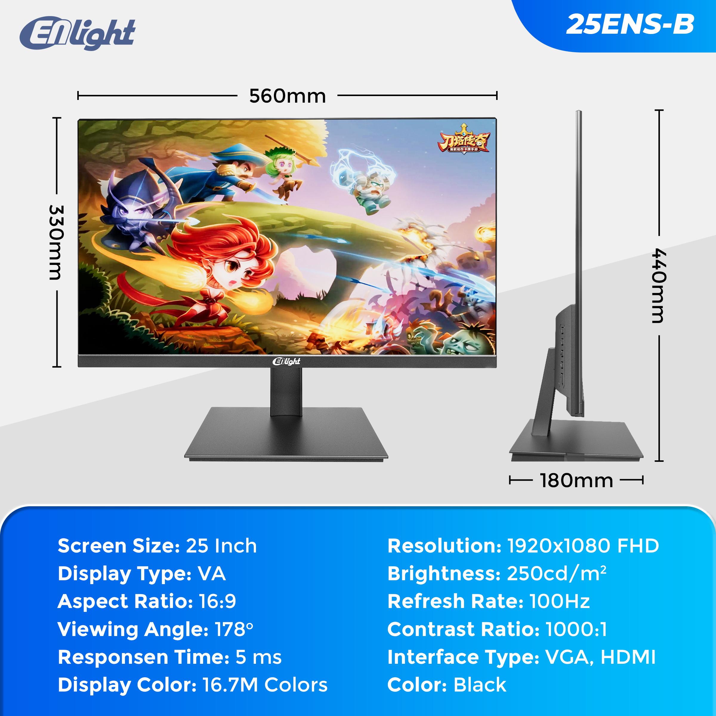 Monitor Enlight LED 25ENS-B - Full HD 25" Inch - Image 4
