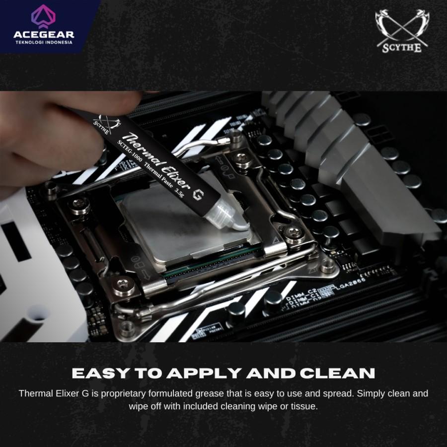 SCYTHE Thermal Paste Elixer G - Pasta Suntik Processor 3.5 Gram - Image 2