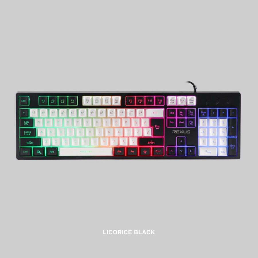 Keyboard Gaming Mechanical Rexus Battlefire K9E Rainbow LED - Image 2
