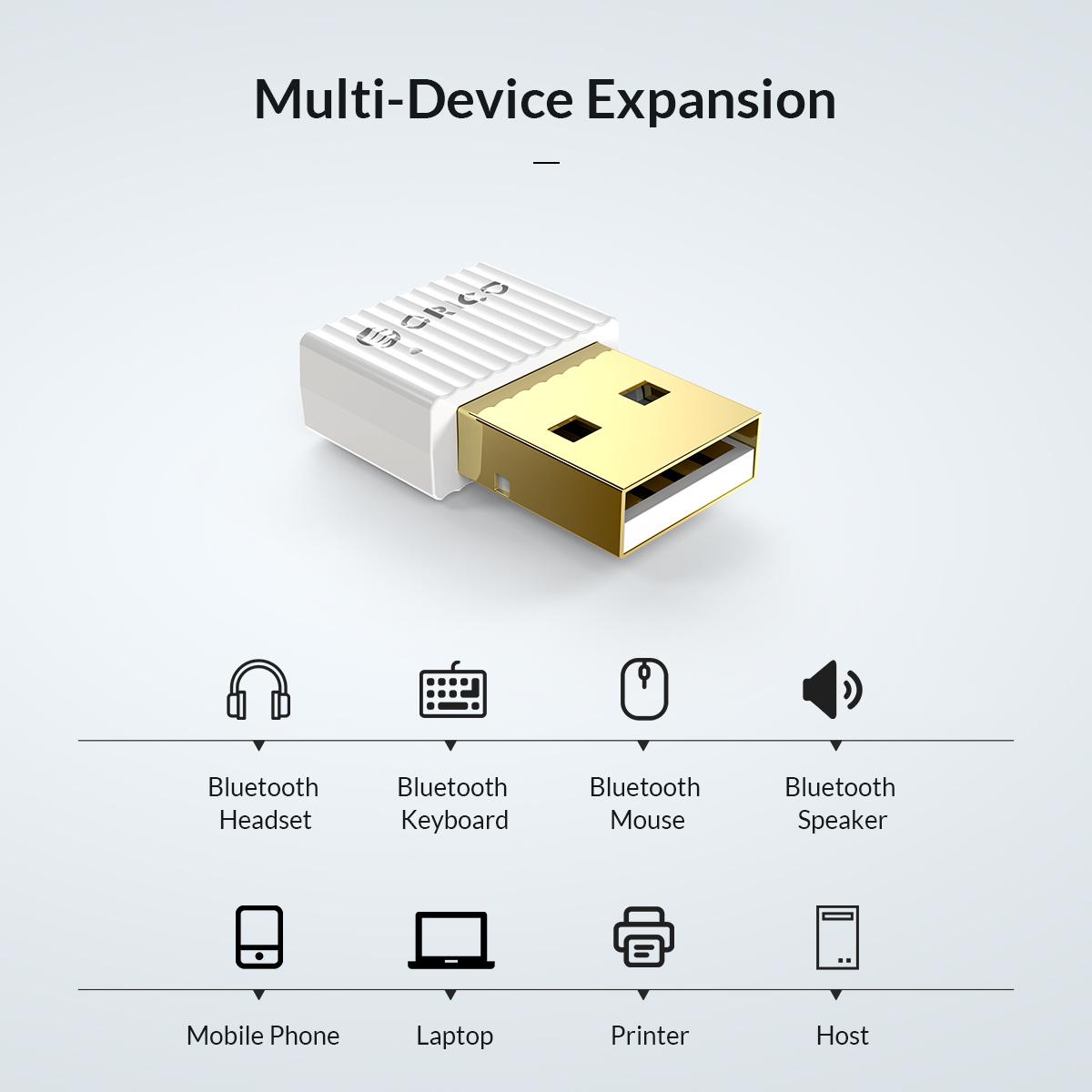 Orico BTA-508 USB Reciever Dongle Bluetooth Adapter - Adaptor 5.0 - Image 2