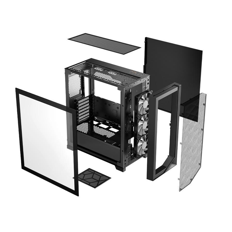 PCCOOLER C3 D510 Case - Tempered Glass Casing - Image 3