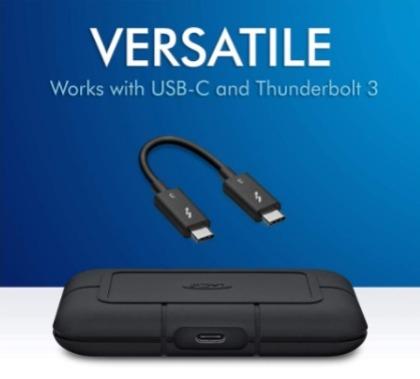 LaCie Rugged SSD External Pro Thunderbolt 2TB - USB-C 3.1 2 TB - Image 3