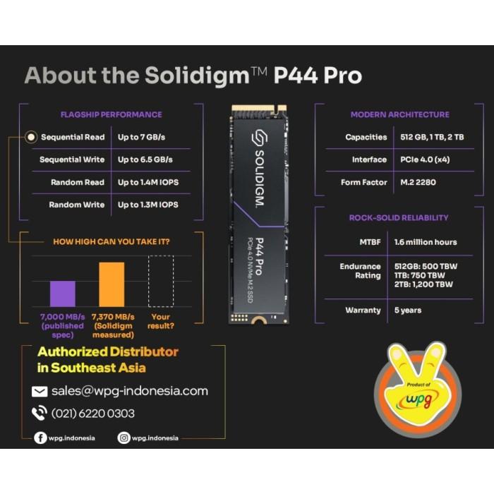 Solidigm SSD P44 Pro M.2 Pcie Gen4 Nvme 1TB - P44 Pro 1 TB - Image 5