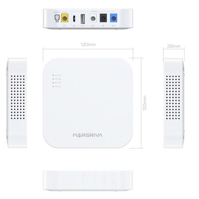 MARSRIVA KP4 18W 10000mAh Smart Mini DC UPS - Image 5