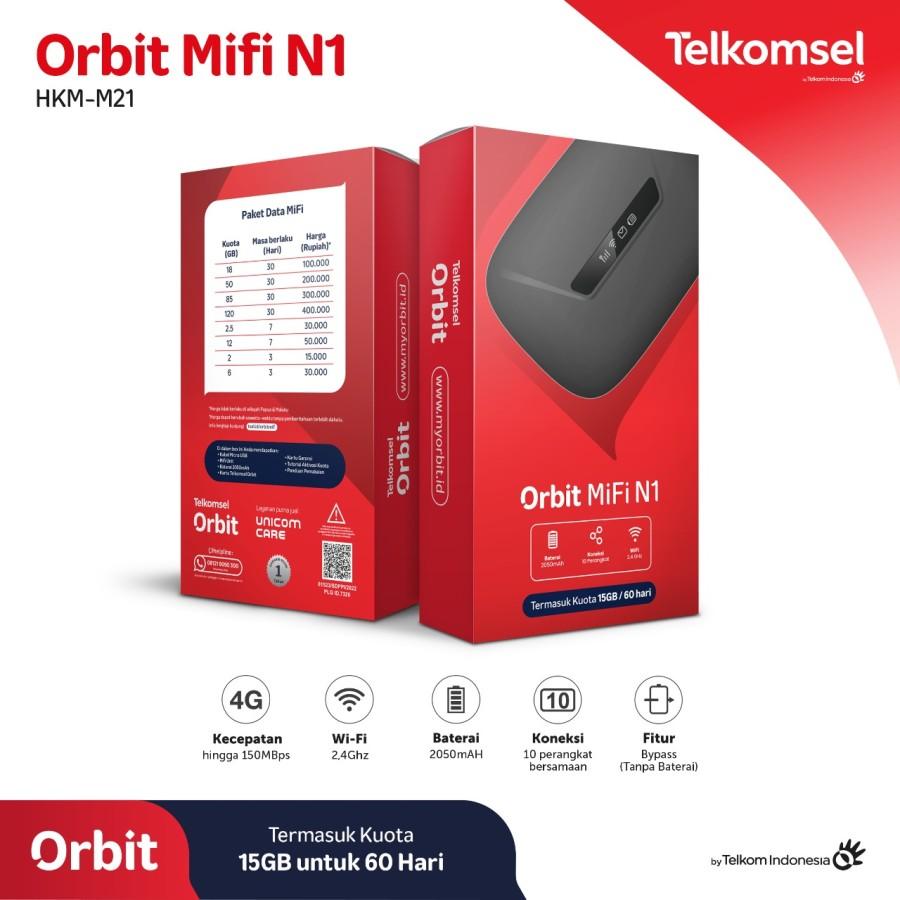 Telkomsel Orbit Mifi N1 Portable Modem Wifi 4G - Image 2
