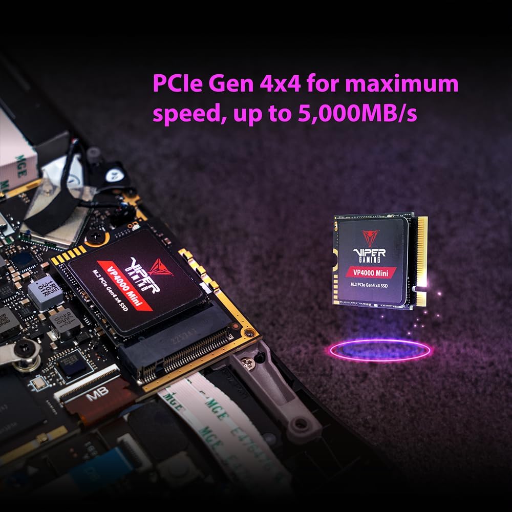Patriot Viper SSD VP4000 Mini M.2 Pcie Gen4 Nvme 2230 1TB - Compatible ROG Ally & Steam Deck - Image 4