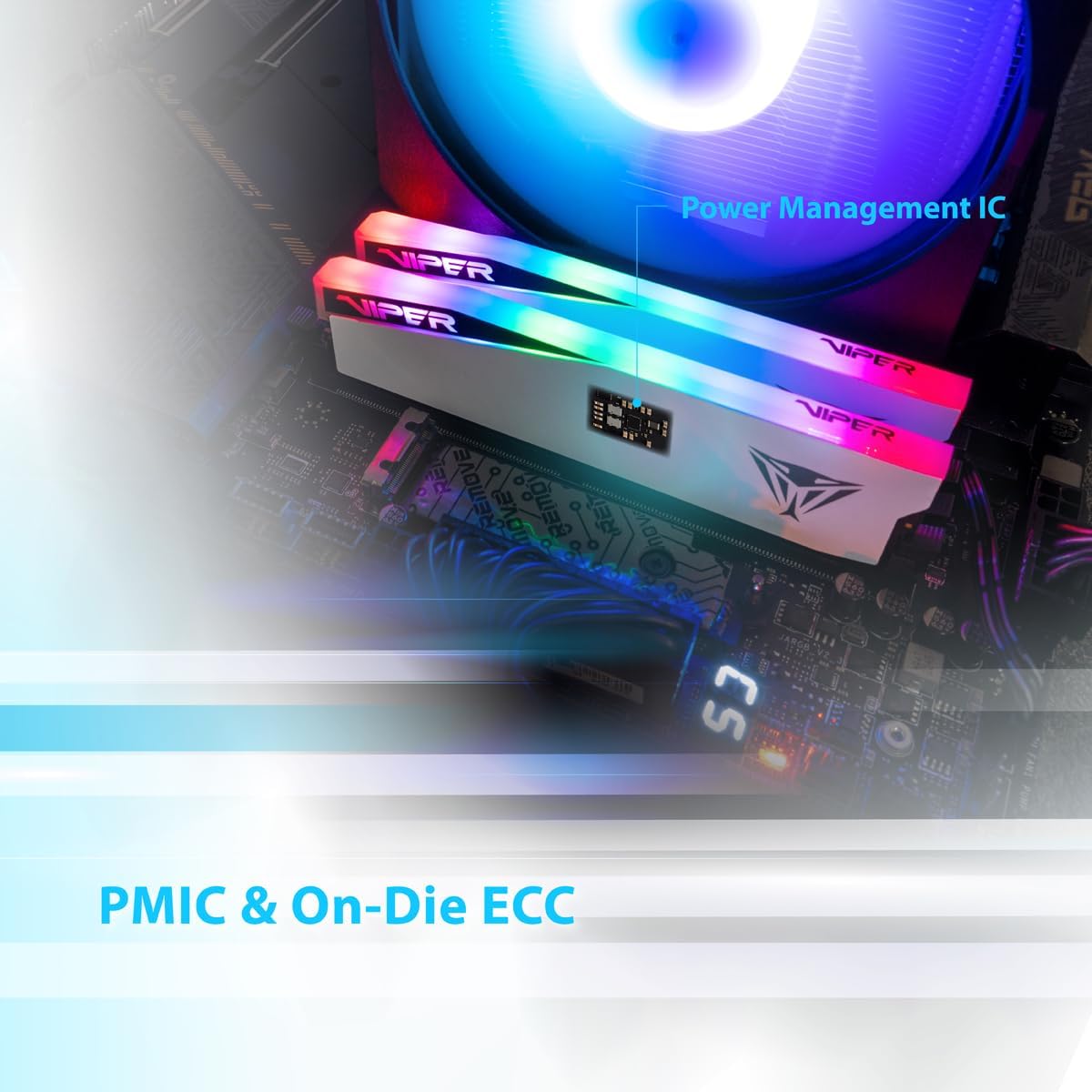 Patriot Memory Viper Elite 5 RGB DDR5 PC49600 6200Mhz 64GB 2x32GB Ram - Image 3